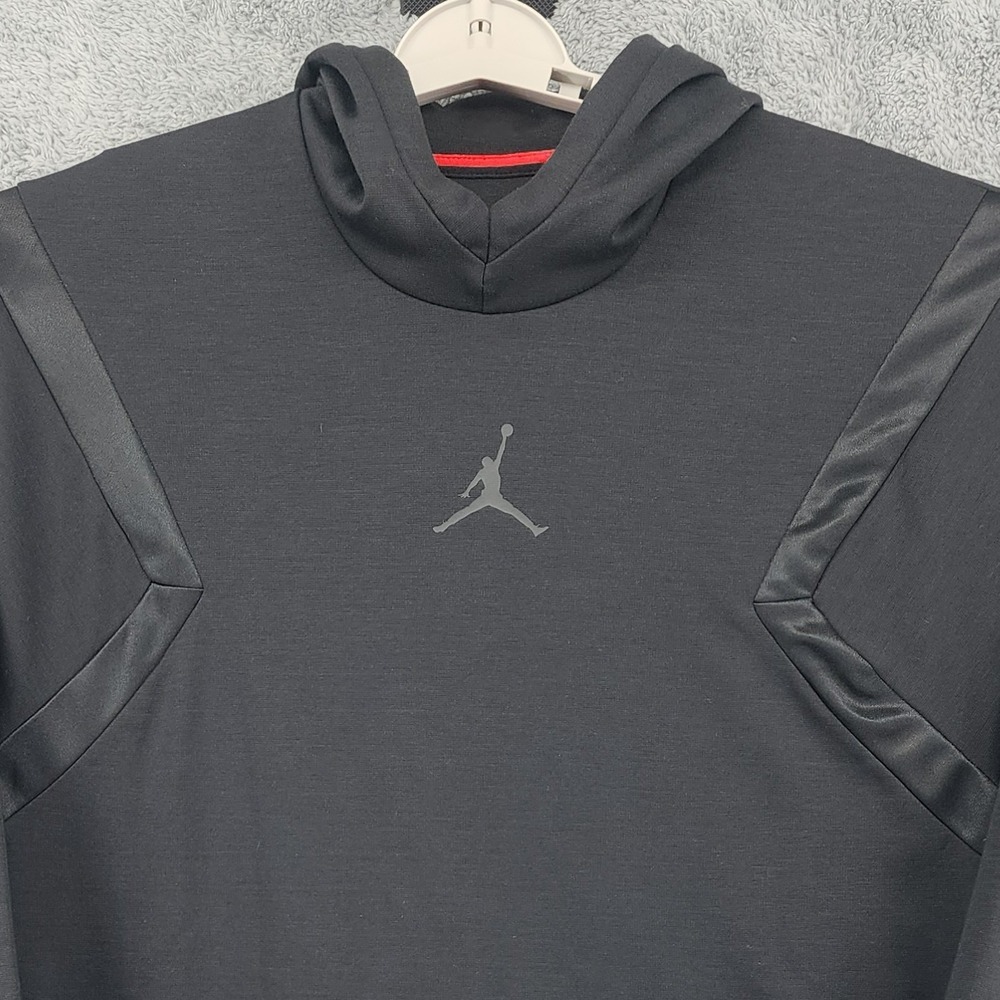 Jordan Hoodie Mens L Black Jumpman Performance Crossover Pullover Streetwear